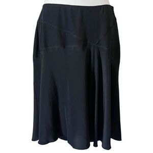 Just Cavalli Black A-Line Panel Skirt IT 44 US 8 Made in Italy Minimalist
